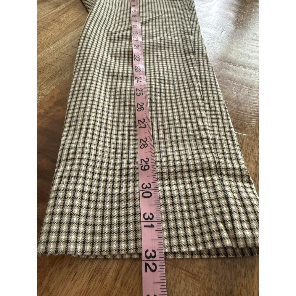 Banana Republic Sloan Petite 8 Check Plaid Career Dress Pants Stretch Cropped - Picture 7 of 8